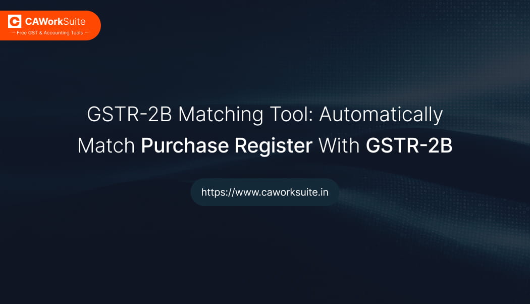 GSTR-2B matching tool automatically matching Purchase Register invoices with GSTR-2B